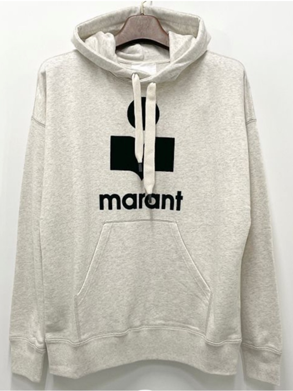 Isabel Marant Velour Logo Hoodie